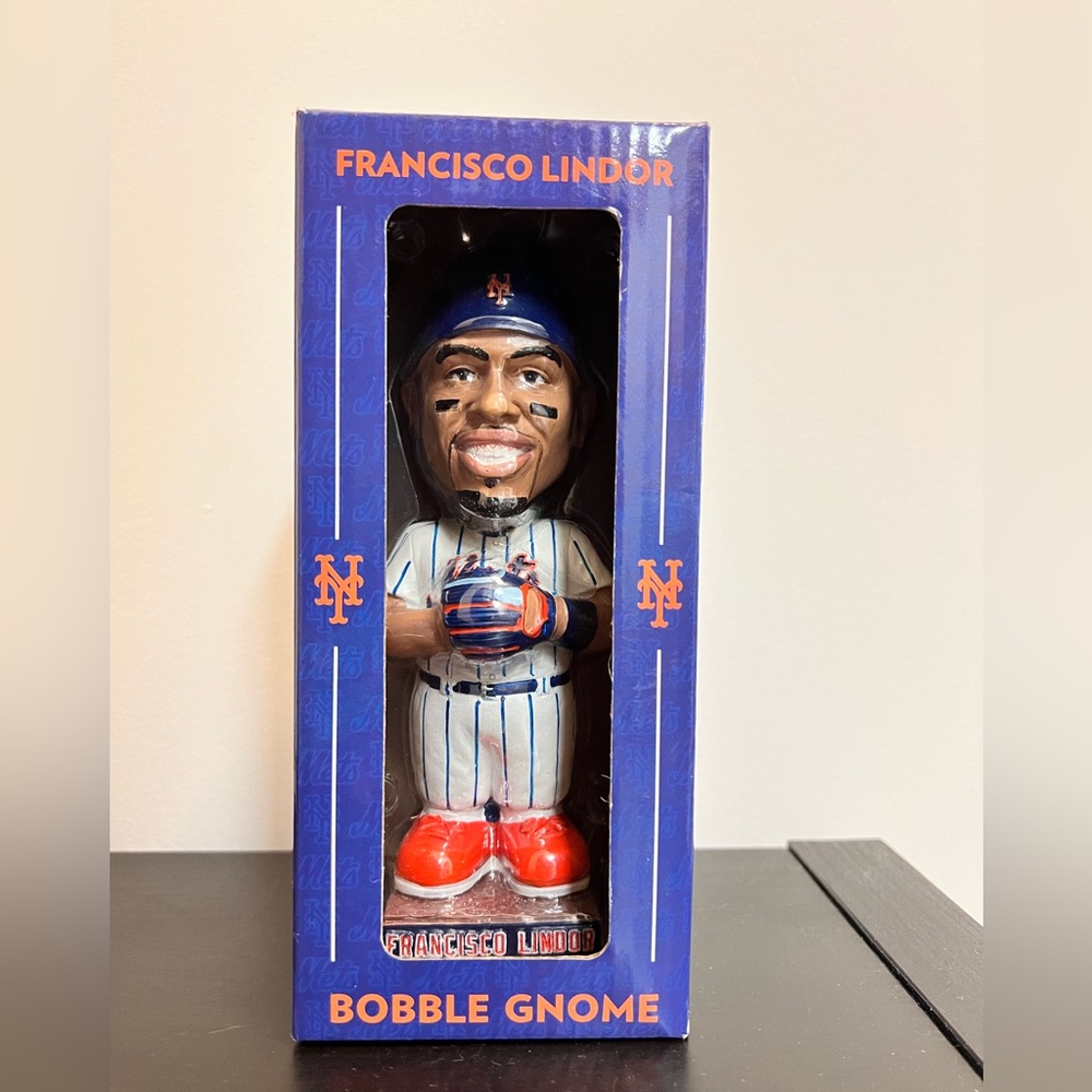Francisco Lindor bobble head / bobble gnome; Mets baseball
